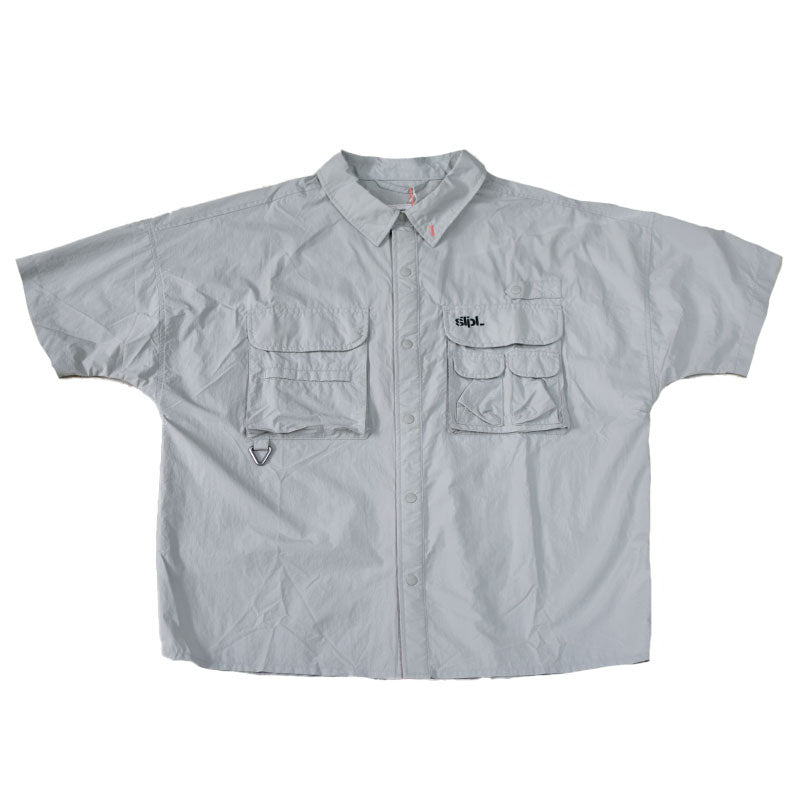 STAPLE RITZ S/S NYLON SHIRT GRAY