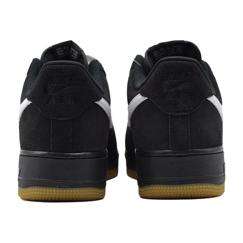 NIKE AIR FORCE 1 ' 07 LV8 " BLACK / GUM LIGHT BROWN / WHITE " IB6388-001
