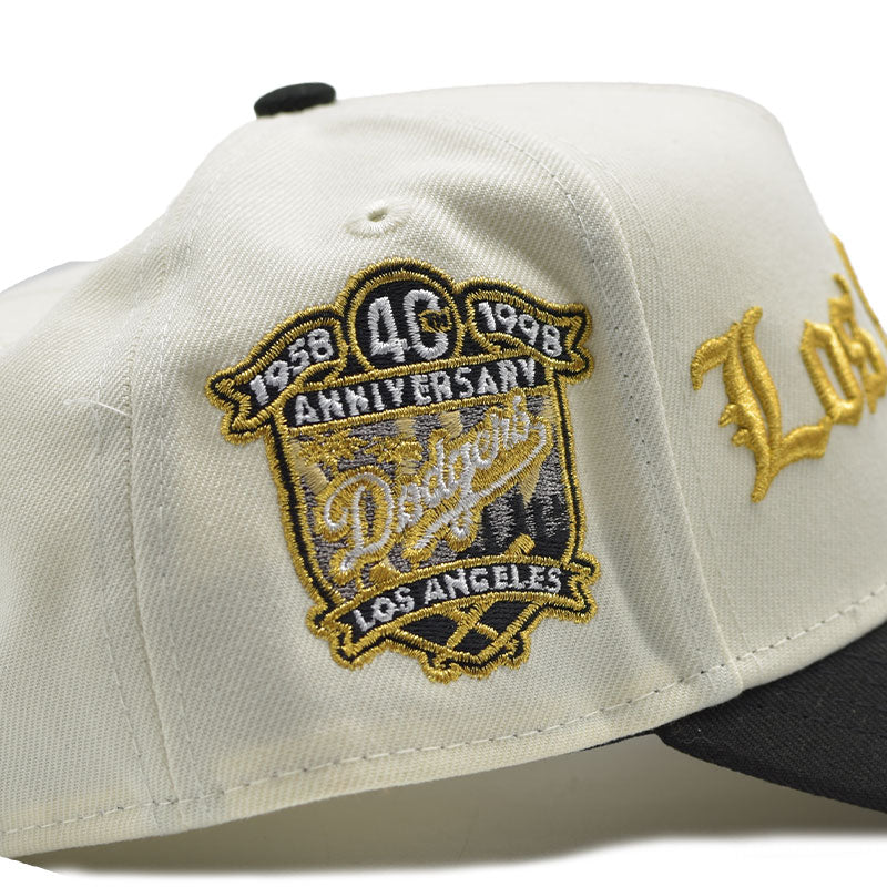 海外限定 NEW ERA 9FORTY ” LOS ANGELES DODGERS WHITE GOLD