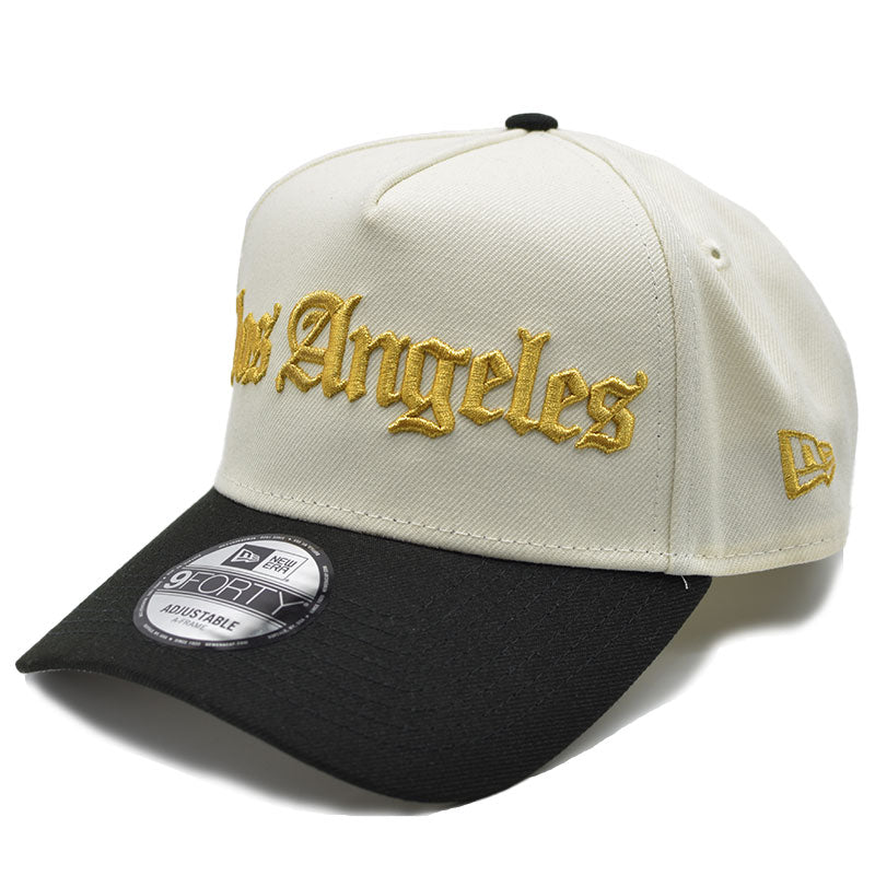海外限定 NEW ERA 9FORTY ” LOS ANGELES DODGERS WHITE GOLD