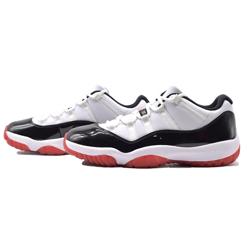 NIKE AIR JORDAN 11 LOW RETRO " WHITE / UNIVERSITY RED / BLACK ” AV2187-160