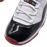 NIKE AIR JORDAN 11 LOW RETRO " WHITE / UNIVERSITY RED / BLACK ” AV2187-160