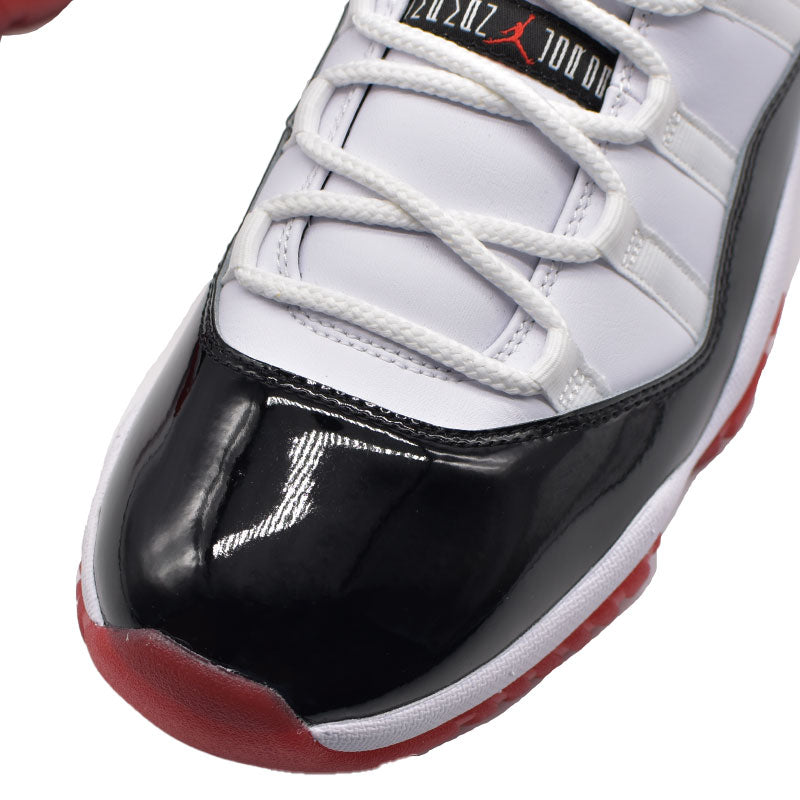 NIKE AIR JORDAN 11 LOW RETRO " WHITE / UNIVERSITY RED / BLACK ” AV2187-160