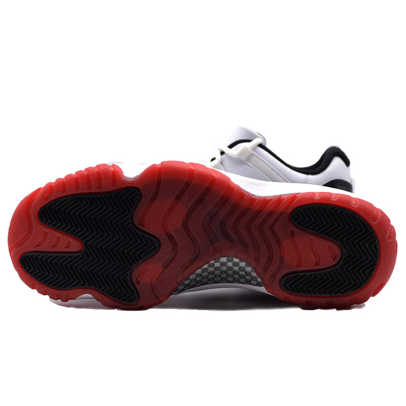 NIKE AIR JORDAN 11 LOW RETRO " WHITE / UNIVERSITY RED / BLACK ” AV2187-160
