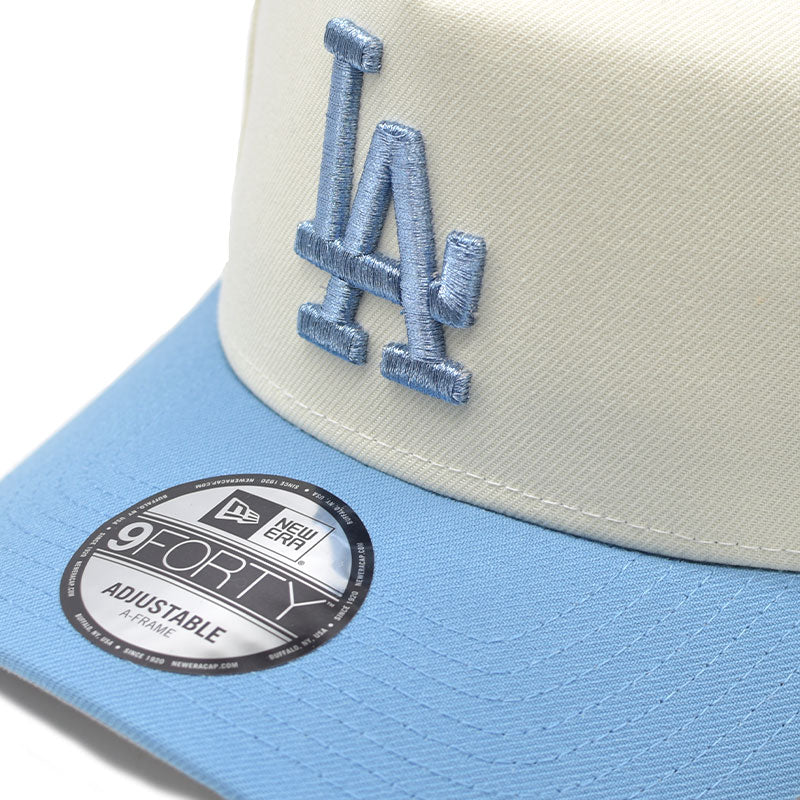 海外限定 NEW ERA 9FORTY LOSANGELES DODEGERS WHITE SKYBLUE