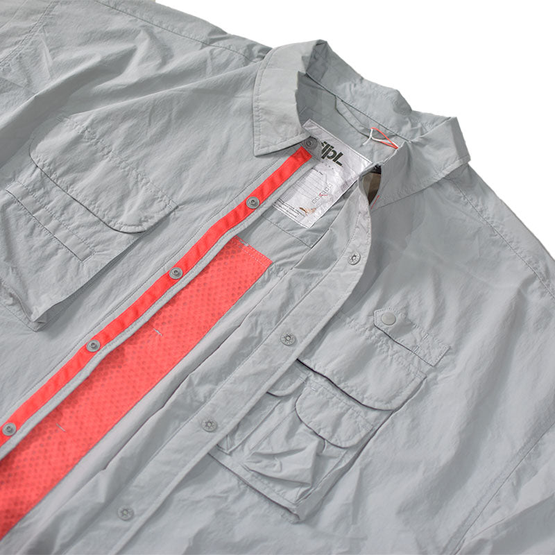 STAPLE RITZ S/S NYLON SHIRT GRAY