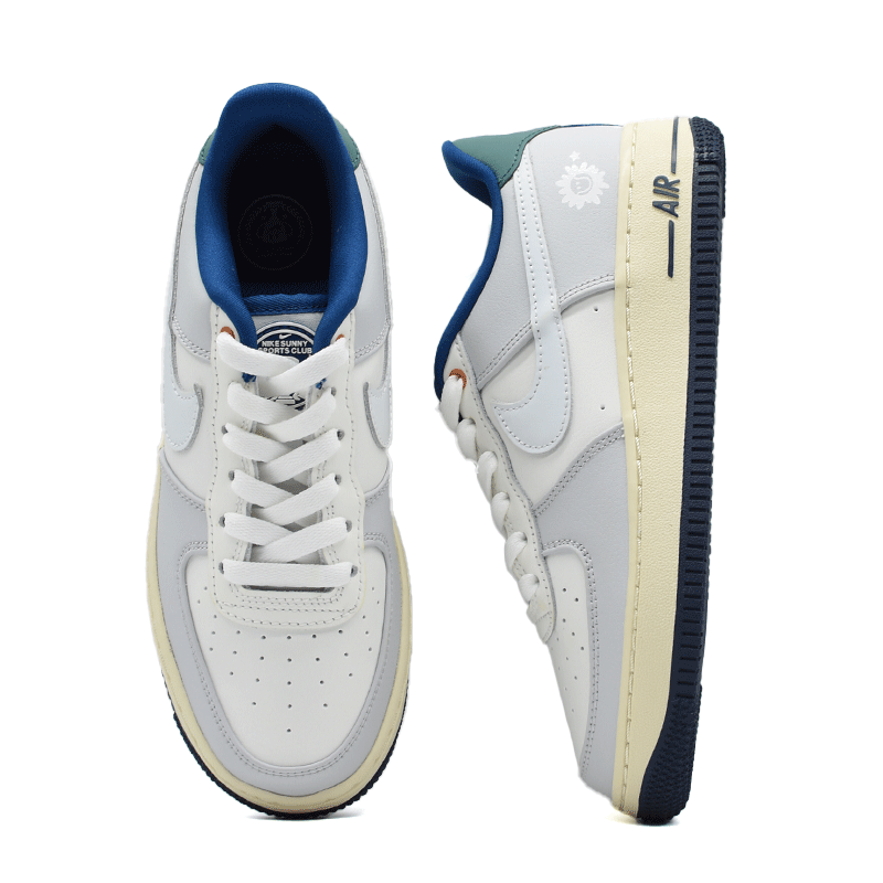 海外限定 NIKE AIR FORCE 1 LV8 " SAIL WHITE THINDER BLUE " GS HM3721-111