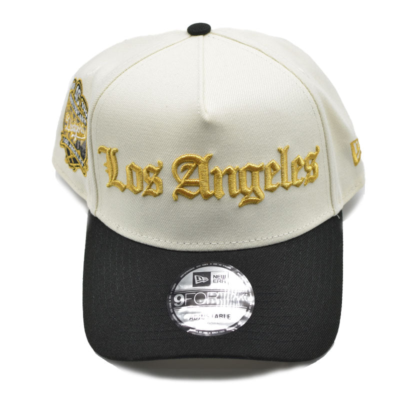 海外限定 NEW ERA 9FORTY ” LOS ANGELES DODGERS WHITE GOLD