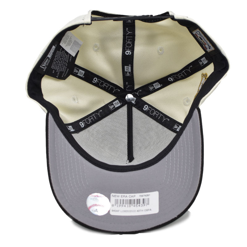 海外限定 NEW ERA 9FORTY ” LOS ANGELES DODGERS WHITE GOLD