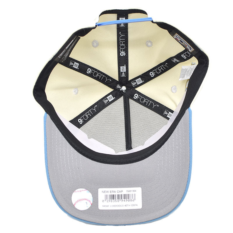 海外限定 NEW ERA 9FORTY LOSANGELES DODEGERS WHITE SKYBLUE