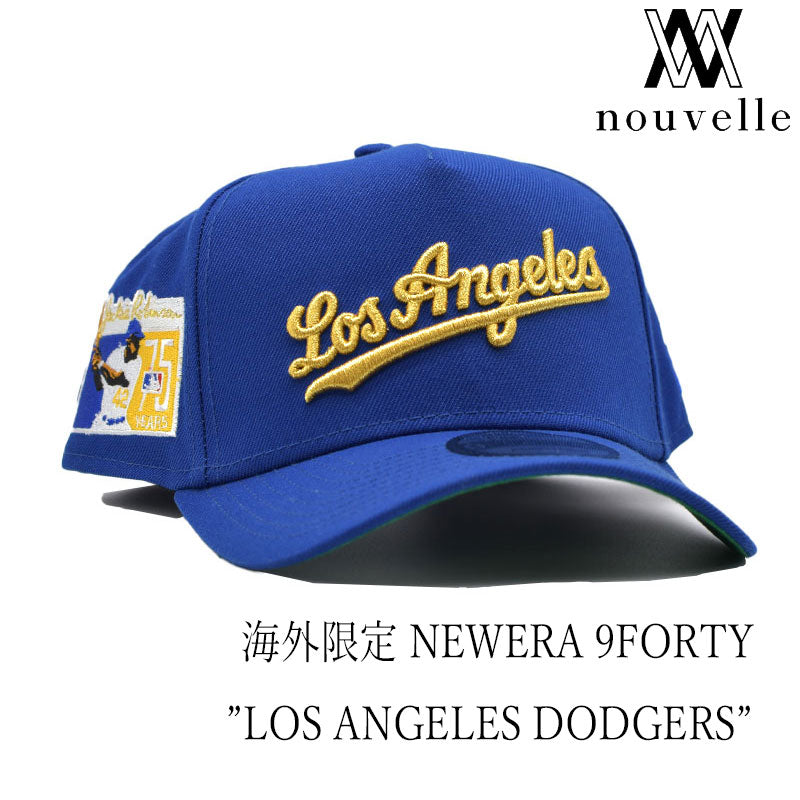 海外限定 NEW ERA 9FORTY  LOS ANGELES DODGERS BLUE " JACKIE ROBINSON "