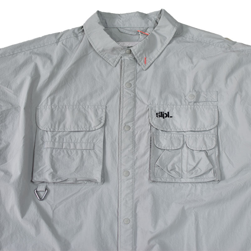 STAPLE RITZ S/S NYLON SHIRT GRAY