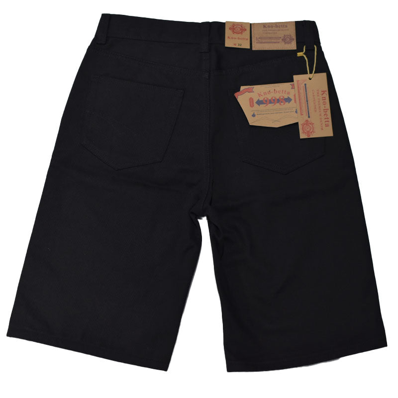 KNO-BETTA DENIM SHORTS デニム ショーツ ブラックデニム