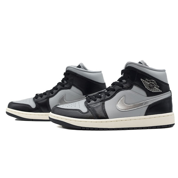 NIKE WMNS AIR JORDAN 1 MID SE "Black Chrome" FB9892-002