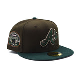 海外限定 NEW ERA ATLANTA BRAVES INAUGURAL SEASON 2017 FOREST PINK TWO TONE EDITION 59FIFTY FITTED CASQUETTE