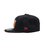 海外限定 NEW ERA ANAHEIM ANGELS BLACK AND RED PRIME EDITION 59FIFTY FITTED CAP