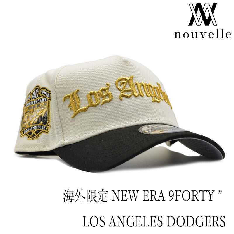 海外限定 NEW ERA 9FORTY ” LOS ANGELES DODGERS WHITE GOLD