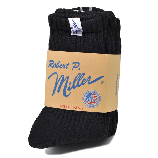 MILLER 3P CREW LENGTH SOCKS BLACK