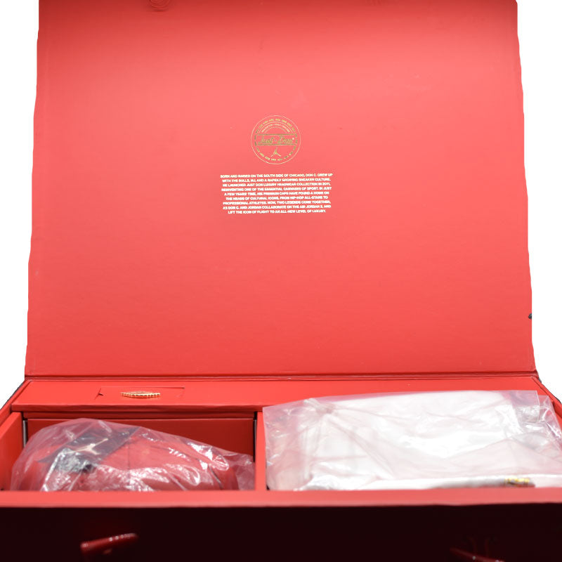 JUST DON × NIKE AIR JORDAN 2 RETRO BEACH / METALLIC GOLD - UNIVERSITY RED 834825-250