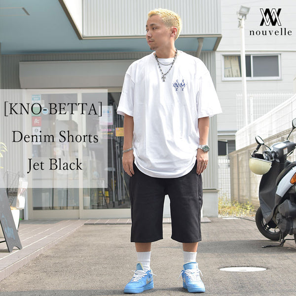 KNO-BETTA DENIM SHORTS デニム ショーツ ブラックデニム