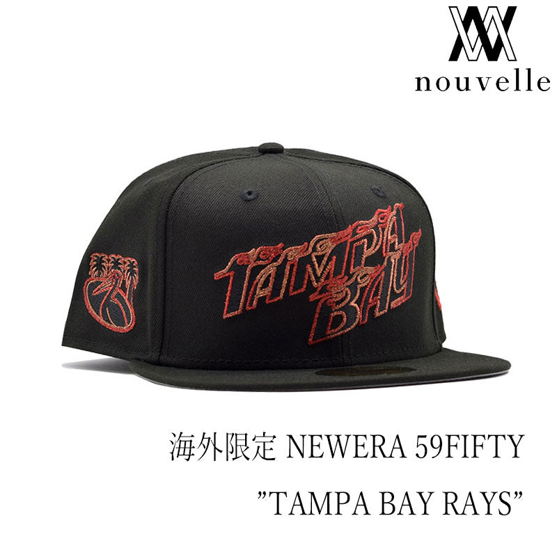 海外限定 NEW ERA 59FIFTY ” TAMPA BAY RAYS BLACK ”