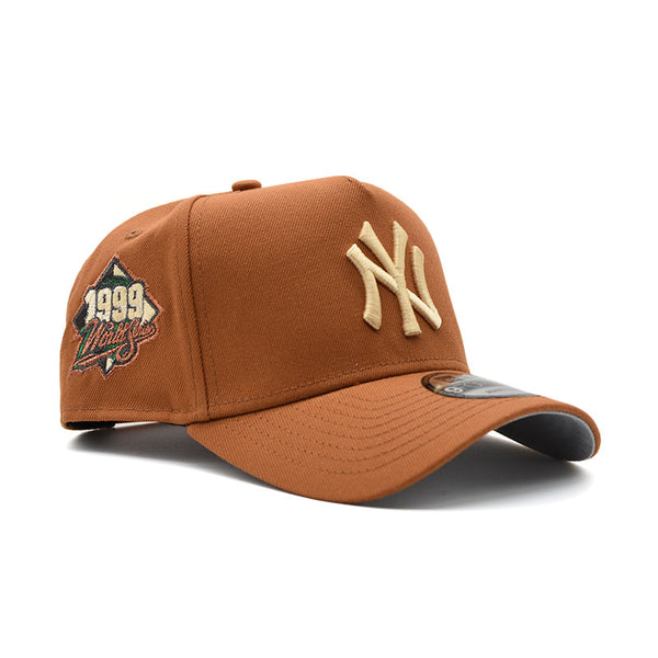 海外限定 NEW ERA NEW YORK YANKEES WORLD SERIES 1999 EARTHY COPPER 9FORTY A FRAME SNAPBACK CAP