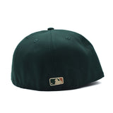 海外限定 NEW ERA OAKLAND ATHLETICS RICKEY HENDERSON FIELD DARK GREEN COPPER 59FIFTY FITTED CAP