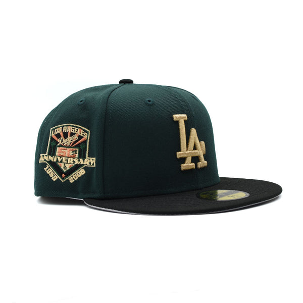 海外限定 NEW ERA LOS ANGELES DODGERS 50TH ANNIVERSARY GREEN TWO TONE EDITION 59FIFTY FITTED CAP