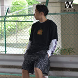 nouvelle × MFC STORE FLAME S/S TEE BLACK