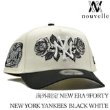 海外限定 NEW ERA 59FIFTY YANKEES BLACK WHITE