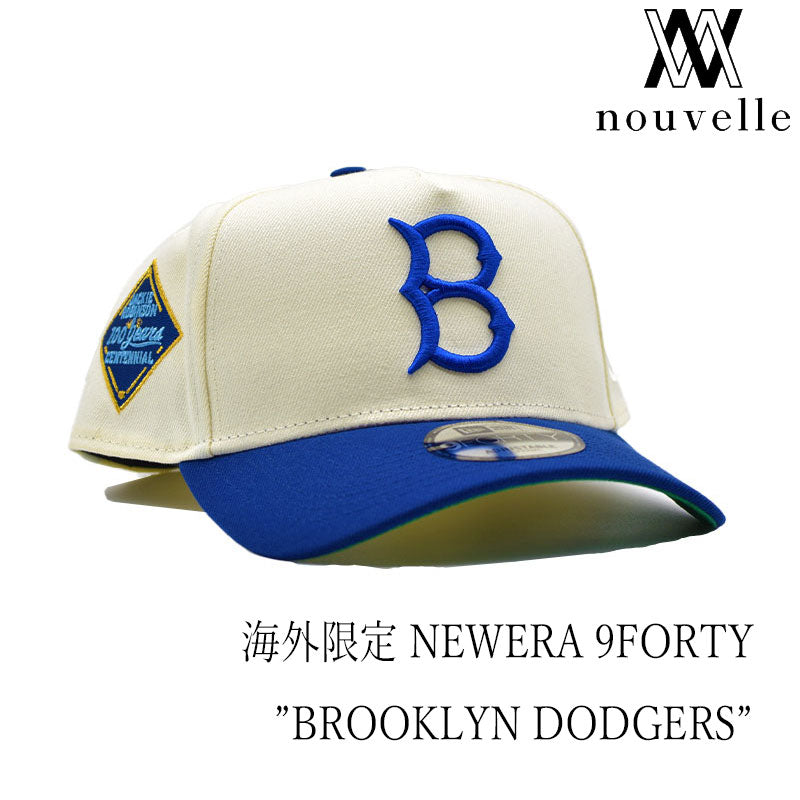 海外限定 NEW ERA 9FORTY ” BROOKLYN DODGERS WHITE / BLUE JACKIE ROBINSON "