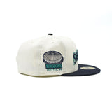 海外限定 NEW ERA SEATTLE MARINERS KINGDOME LEGENDS CREAM SCRIPT FITTED HAT