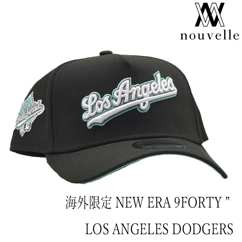 海外限定 NEW ERA 9FORTY ” LOS ANGELES DODGERS BLACK WHITE
