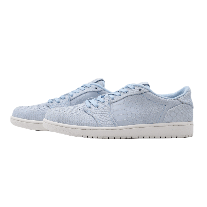 海外限定 NIKE AIR JORDAN 1 LOW PREMIUM “ SWOOSH LESS ” ICE BLUE 872782-441