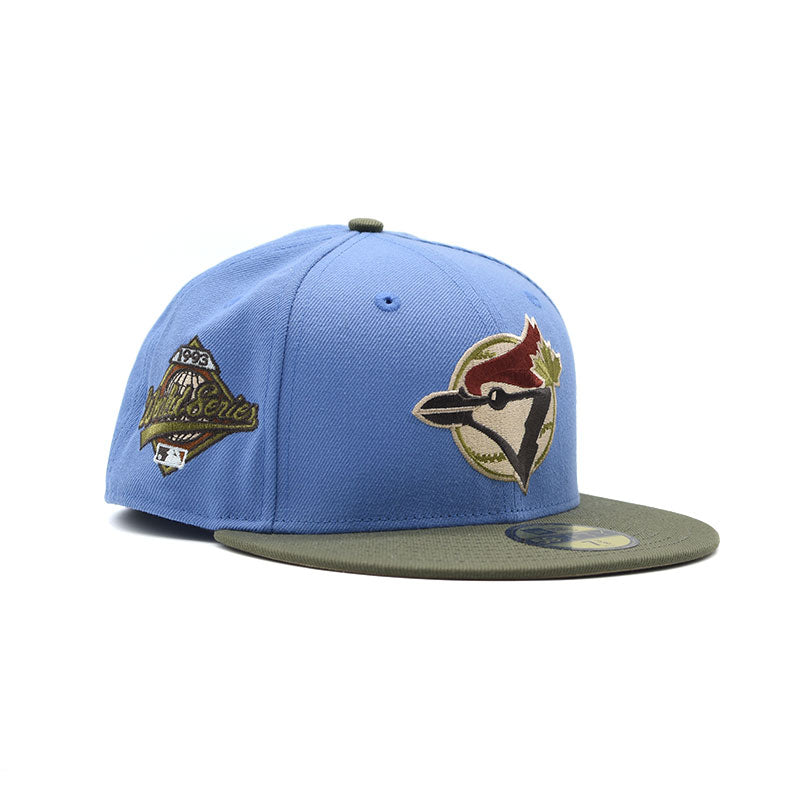 海外限定 NEW ERA TORONTO BLUE JAYS GREAT OUTDOORS 1992 WORLD SERIES PATCH HAT CLUB EXCLUSIVE 59FIFTY FITTED HAT