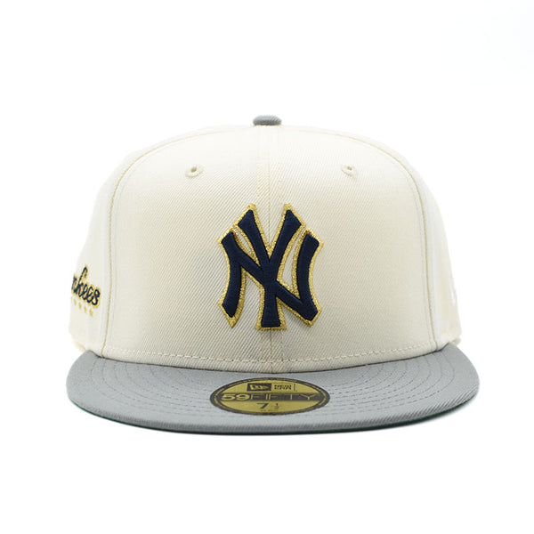 海外限定 NEW ERA NEW YORK YANKEES CHROME GOLD TWO TONE EDITION 59FIFTY FITTED HAT