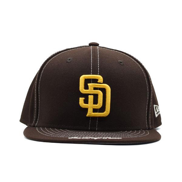 海外限定 NEW ERA SAN DIEGO PADRES 59FIFTY STITCH FITTED HAT