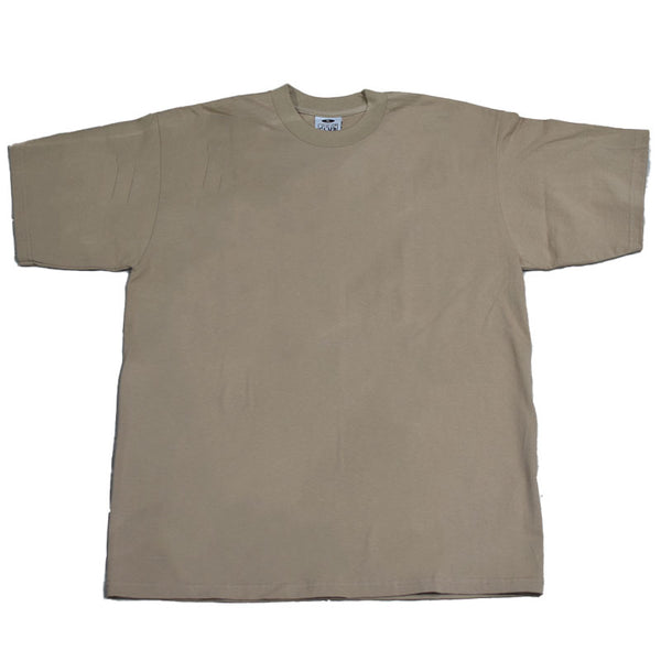 PRO CLUB HEAVYWEIGHT CREW NECK S/S TEE KHAKI
