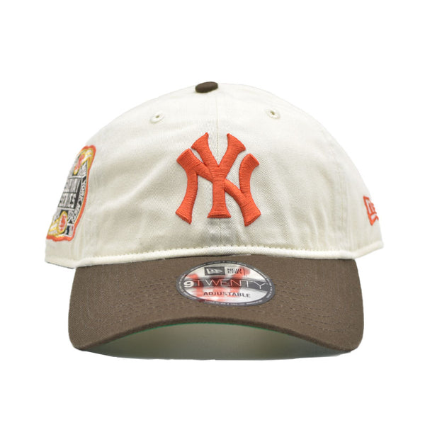 海外限定 NEW ERA 9TWENTY ” NEWYORK YANKEES " WHITE BROWN