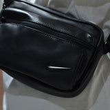 海外限定 JORDAN SHOULDER BAG BLACK LEATHER IB2528-010