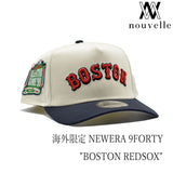 海外限定 NEW ERA 9FORTY ” BOSTON REDSOX WHITE BLACK ”