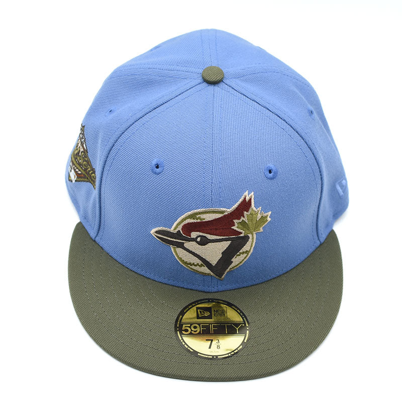 海外限定 NEW ERA TORONTO BLUE JAYS GREAT OUTDOORS 1992 WORLD SERIES PATCH HAT CLUB EXCLUSIVE 59FIFTY FITTED HAT