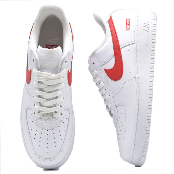 Nike Air Force 1 ホワイト Supreme赤シューレース Amazon.co.jp: [ナイキ] SUPREME x AIR FORCE 1 LOW