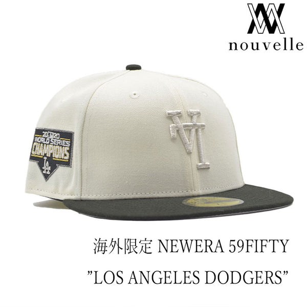 海外限定 NEW ERA 59FIFTY ” LOS ANGELES DODGERS WHITE BLACK ” UPSIDE DOWN LOGO