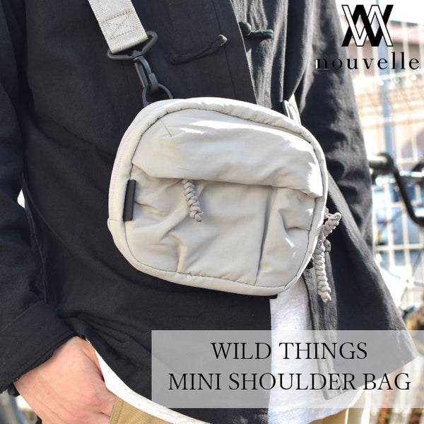 WILD THINGS MINI SHOULDER BAG グレー