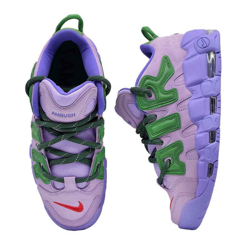 AMBUSH × NIKE AIR MORE UPTEMPO LOW " LILAC AND APPLE GREEN " FB1299-500