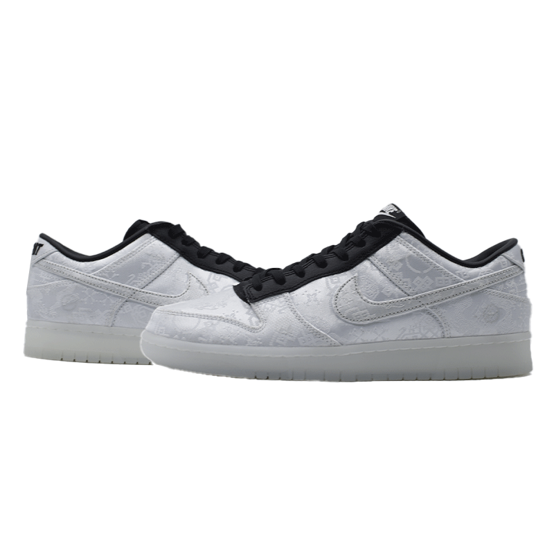 FRAGMENT DESIGN × CLOT × NIKE DUNK LOW WHITE/BLACK  FN0315-110