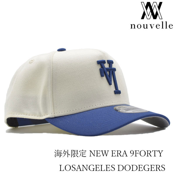 海外限定 NEW ERA 9FORTY LOS ANGELES DODGERS UPSIDE DOWN HAT WHITE BLUE