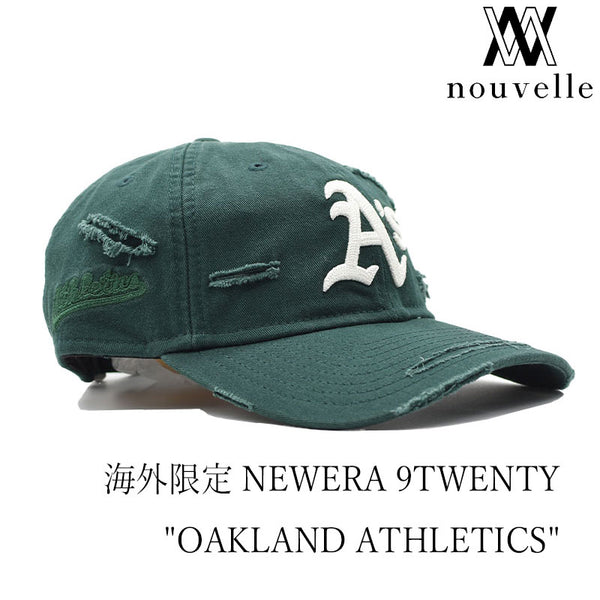 海外限定 NEW ERA 9TWENTY ” OAKLAND ASLETICS CRASH GREEN ” – nouvelle