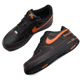 VLONE × NIKE AIR FORCE 1 LOW BLACK/ORANGE AA5360-001